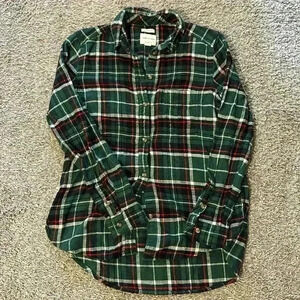 EUC Women’s American Eagle Ahh Mazingly Soft Flannel, Boyfriend Fit, Size S
